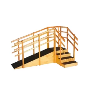ESCALERA CON RAMPA